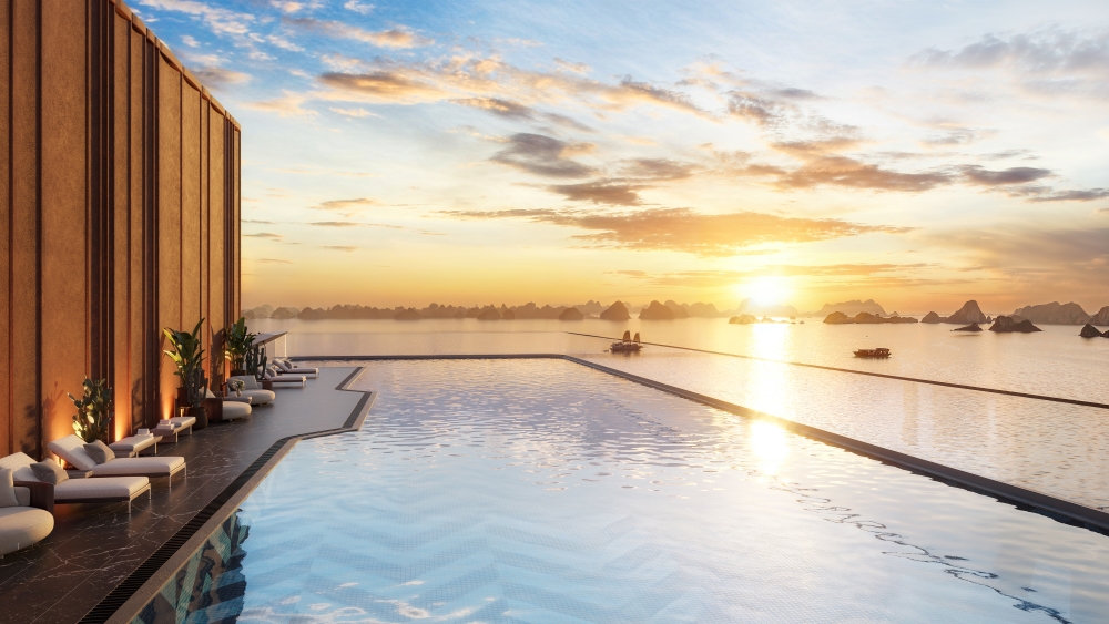 Signature Sky Club – Không gian trung tâm trong hệ tiện ích tầng mái tại dự án Landmark 35