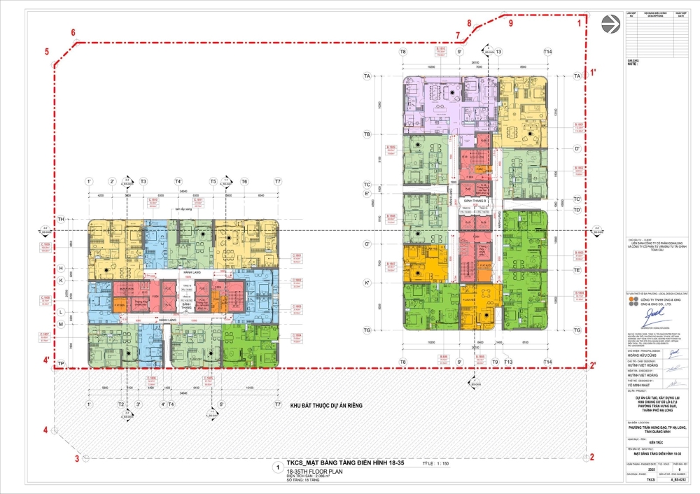 Tổng thể cơ cấu sản phẩm tại Landmark 35 Hạ Long nhìn từ quy mô tòa nhà và mật độ căn hộ